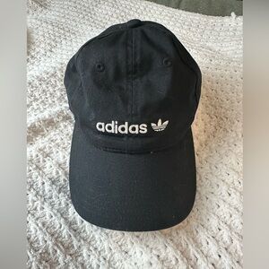 adidas Black Cap with White Logo